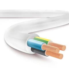 CABLE H05F 3X0,75MM BLANCO