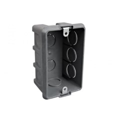 CAJA EMB LOZA C/OREJA METALICA GRIS