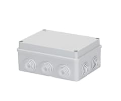 CAJA ESTANCA 150X110X70 C/CONOS IP55 RAL 7035 TAPA BAJA