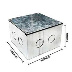 CAJA ZINCADA 100X100 X65MM A11