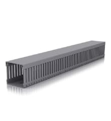 CANALETA RANURADA 40X40X 2 MTS GRIS