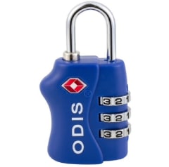 CANDADO CON CLAVE 33MM AZUL VIAJERO TSA