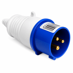 ENCHUFE MACHO IND 2P+T 16A IP44 VOL
