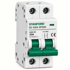 INT AUTOMATICO 2X20A 6K DC MCB CORRIENTE CONTINUA