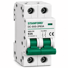 INT AUTOMATICO 2X63A 6K DC MCB CORRIENTE CONTINUA