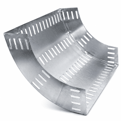 CURVA VERTICAL EXTERIOR  300 RANURADA ZINCADA