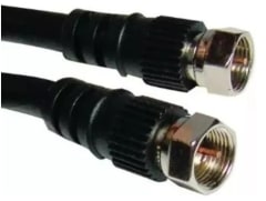CABLE COAXIAL RG59 NEGRO ARMADO 5 MTS