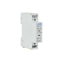 CONTACTOR MODULAR 2NA + 0NF 20A 230V CLASE AC1-AC3