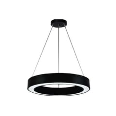 PANEL LED 48W DOBLE CIRCULO NEGRA 6000°  600 EXT X 400 INT X70