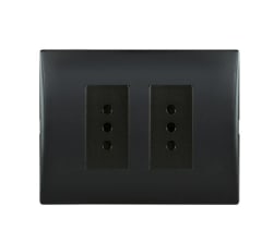ENCHUFE DUPLEX 10A BLACK 250V