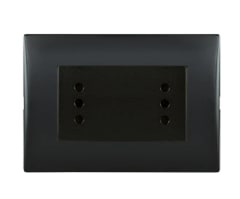 ENCHUFE DUPLEX 10/16A BLACK 250V
