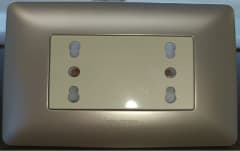 ENCHUFE DUPLEX 10/16 250V CHAMPAGNE