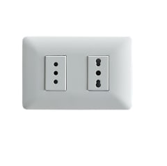 ENCHUFE DOBLE 10A +10/16A BLANCO