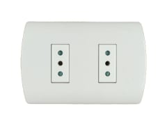ENCHUFE DUPLEX 10A BLANCO ARIS PRO