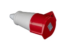ENCHUFE HEMBRA IND 3P+N+T 32A VOL 6H IP44 ROJO