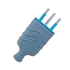 ENCHUFE MACHO 2p+t 16A NEGRO S