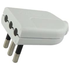 ENCHUFE MACHO CONVERTIBLE 10A BLANCO