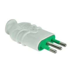 ENCHUFE MACHO 2p+t 10A BLANCO