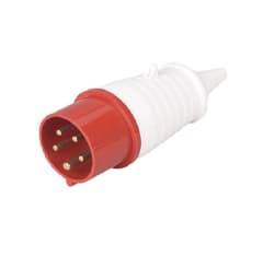 ENCHUFE MACHO IND 3P+N+T 32A VOL 380V IP44