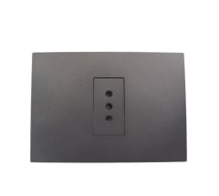 ENCHUFE SENCILLO 10A 250V GRAFITO