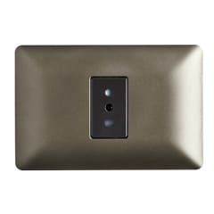 ENCHUFE SENCILLO 10A TITANIO MOD CAFE