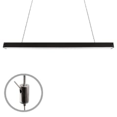 EQUIPO LED LINEAL 36w 4000º RECTANGULAR NEGRA 1.20