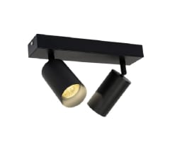 FOCO SOBREPUESTO 2XGU10 NEGRO