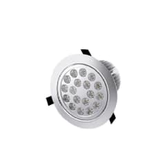 FOCO EMB LED 18W 6500°PLATEADO DIRIGIBLE