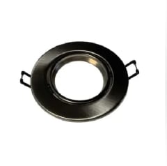 FOCO EMB DICROICO ACERO  GU10 ABATIBLE S/CONECTOR