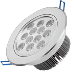 FOCO EMB LED 12W 6000° GRIS ABATIBLE