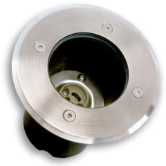 FOCO EMB PISO GU10 PLATEADO IP66 S/AMPOLLETA