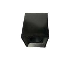 APLIQUE FOCO S/P CUADRADO GU10 NEGRO S/ CONECTOR