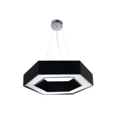 PANEL LED 48W HEXAGONAL NEGRO 3000°