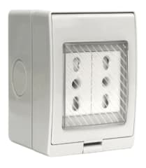 ENCHUFE DOBLE 10/16 HIDROBOX
