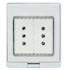 ENCHUFE DOBLE HIDROBOX LEXO