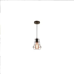 LAMPARA COLGANTE E27 NEGRA (G)