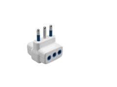 ENCHUFE MACHO ADAPTADOR T/LADRON 10A 3 SALIDAS