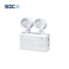 LAMPARA DE EMERGENCIA LED 2X2W 6HRS CERT IEC 60598 SEGURIMAX