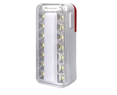 LAMPARA DE EMERGENCIA 14LED + TUBO 4LED LINTERNA LED CUADRADA