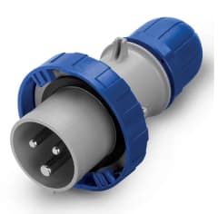 ENCHUFE MACHO IND 2P+T 32A VOL IP67 6 HRS S