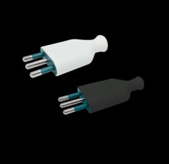 ENCHUFE MACHO 2p+t 10A BLANCO PROFESIONAL