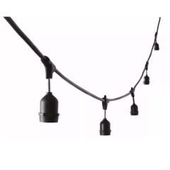 EXTENSION DECORATIVA MARQUESINA C/10 PORTALAMPARA 10 MTS CON ENCHUFE