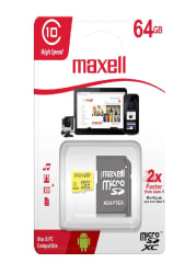 MEMORIA 64 GB CLASE 10 CON MICRO SD ADAPTADOR