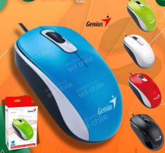 MOUSE OPTICO GRIS COLORES CON CABLE USB
