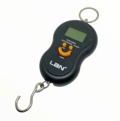 PESA PORTATIL CON GANCHO MAX 50KG NEGRA 4 DIGITOS
