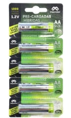 PILA AAa RECARGABLE 1000 MAH 1.2V 800 CICLOS DE RECARGA