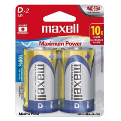PILA D ALCALINA PACK 2 UNIDADES D-2BP MAXELL