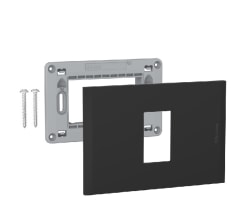 PLACA 1 PTO ANTRACITA BLACK NOBILE C/SOPORTE