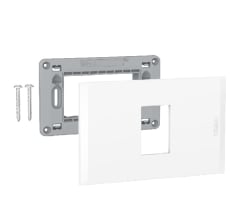 PLACA 1 PTO BLANCA NOBILE C/SOPORTE