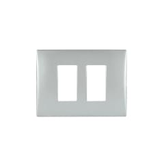 PLACA 2 PTO SILVER C/SOPORTE